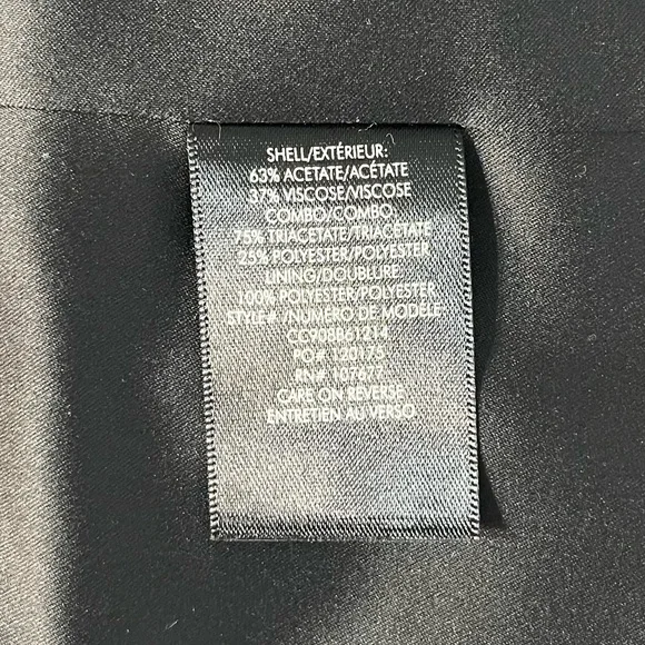 NEW Alice + Olivia Macey Crushed Velvet Blazer Black Size 10 - Picture 7 of 8